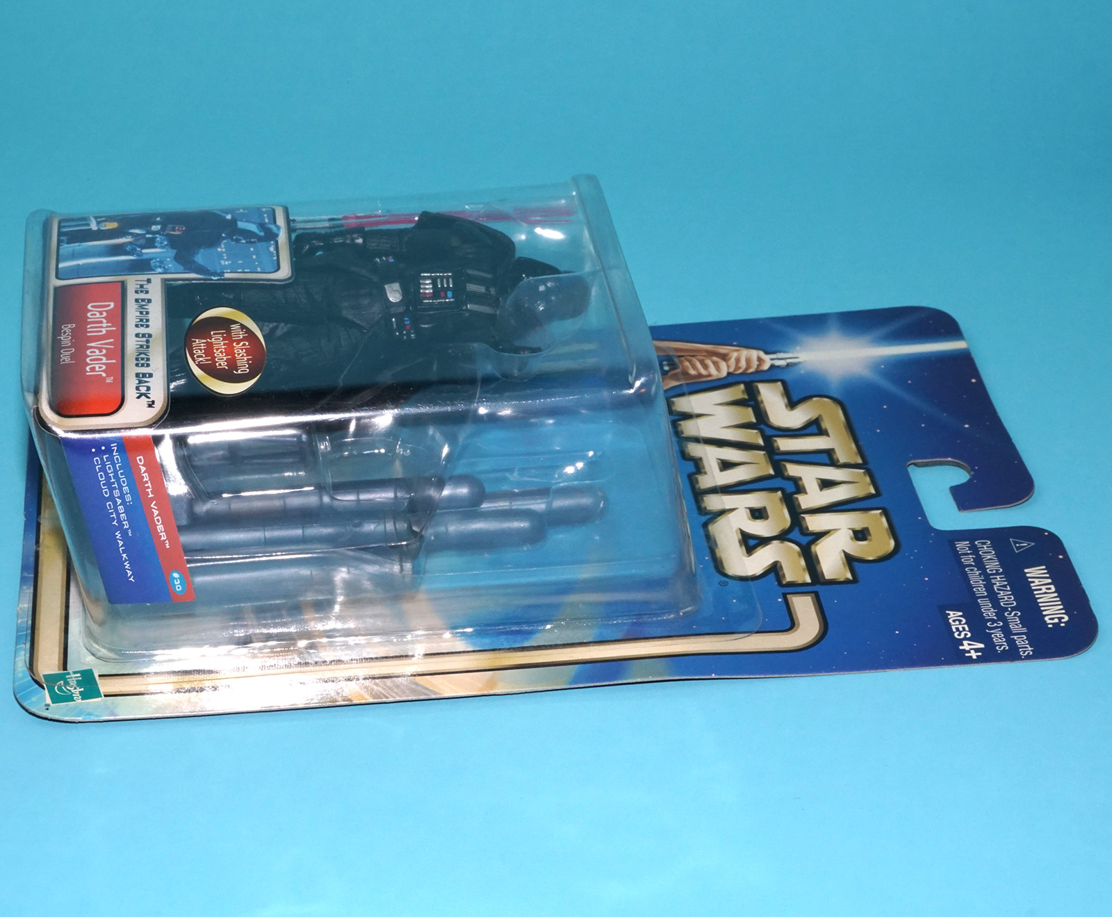 STAR WARS SAGA COLLECTION DARTH VADER BESPIN DUEL MOC MOSC 2002 HASBRO - Image 6