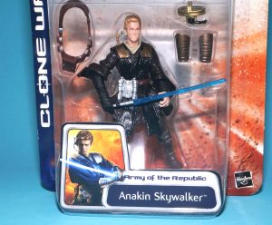 STAR WARS CLONE WARS ANAKIN SKYWALKER MOC MOSC 2003 HASBRO
