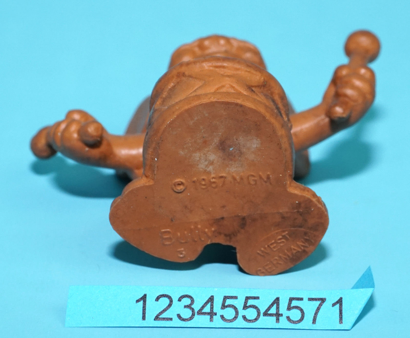 TOM & JERRY PVC TOY FIGURE DRUMMER JERRY UNPAINTED 1967 BULLYLAND BULLY - Image 3