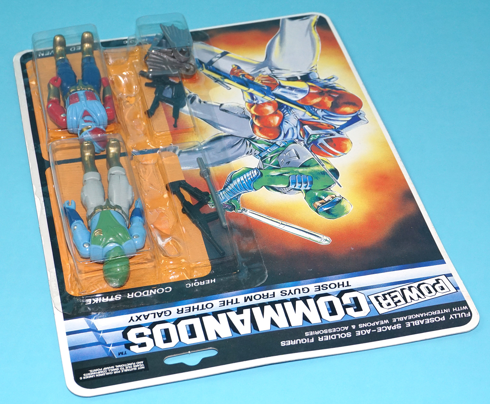 POWER COMMANDOS CONDOR STRIKE & RED RAVEN MOC MOSC 1992 LUCKY BELL GI JOE KO - Image 6