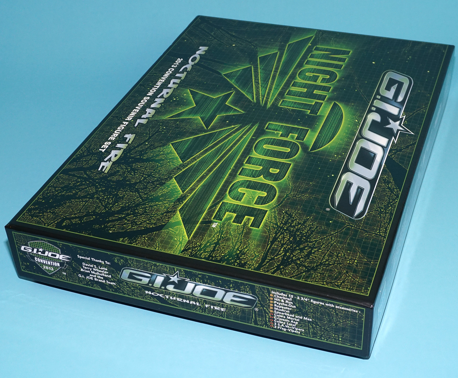 2013 GI JOE NIGHT FORCE NOCTURNAL FIRE BOX SET CONVENTION CON EXCLUSIVE HASBRO - Image 4