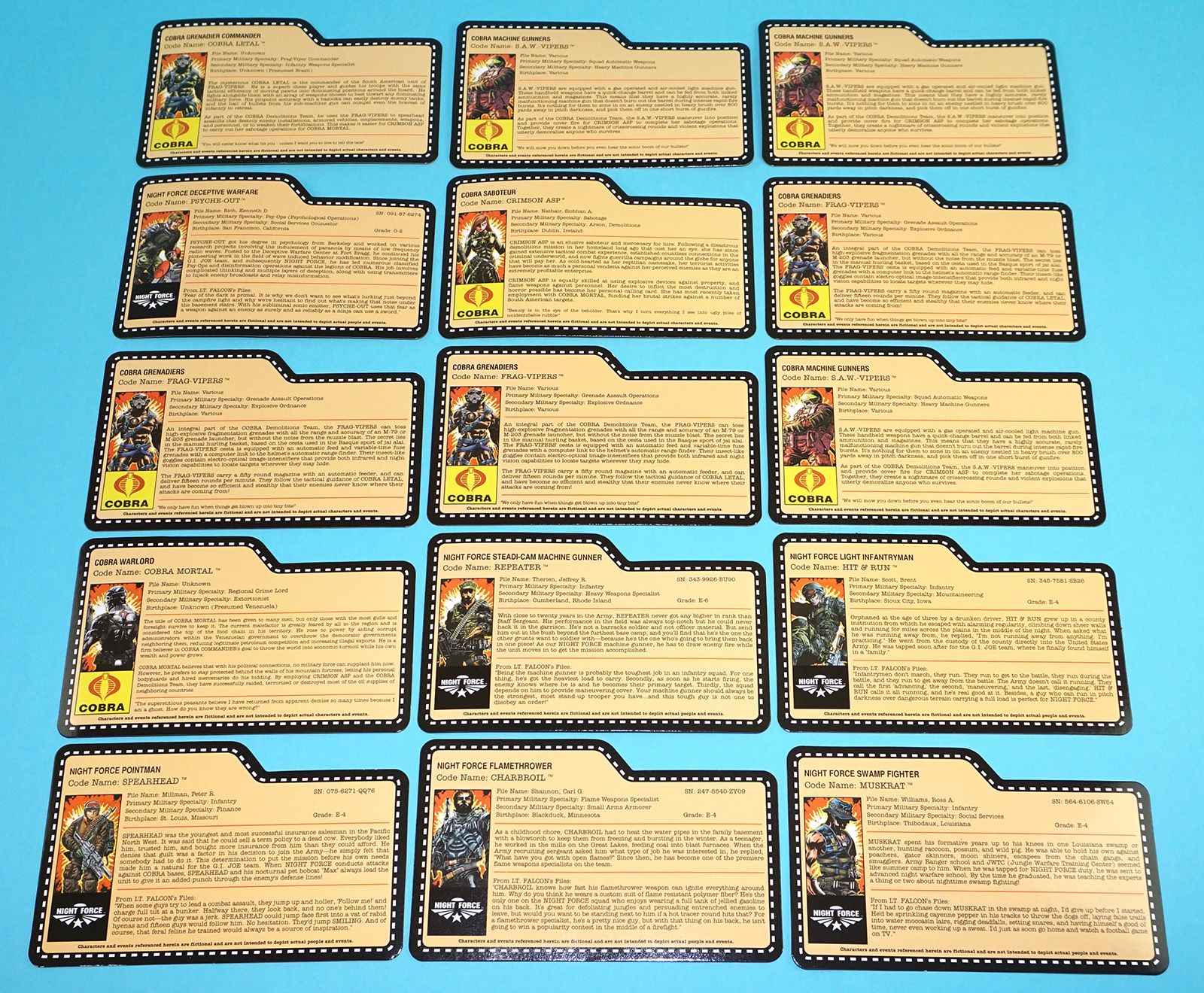 2013 GI JOE NIGHT FORCE NOCTURNAL FIRE BOX SET CONVENTION CON EXCLUSIVE HASBRO - Image 18