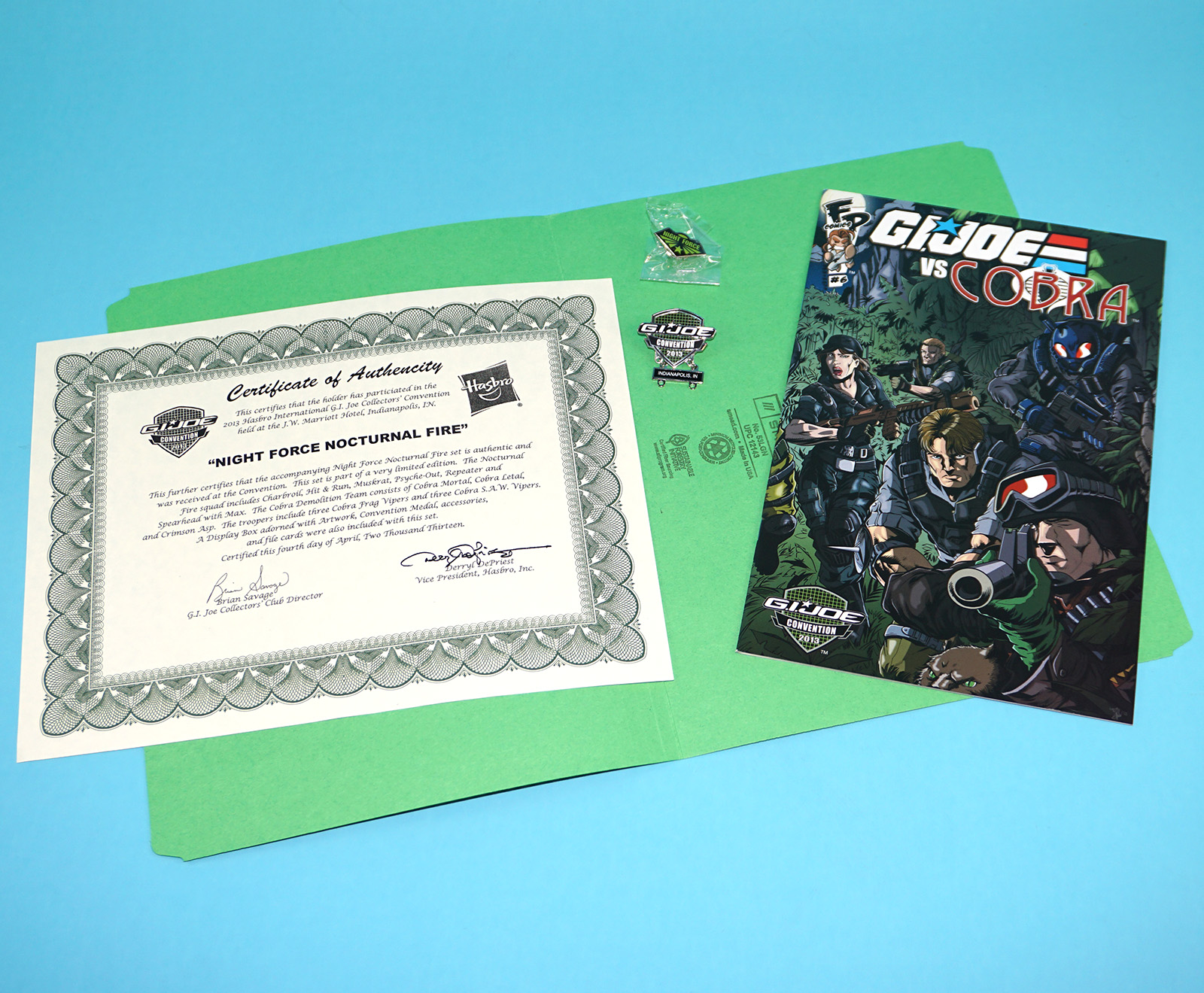 2013 GI JOE NIGHT FORCE NOCTURNAL FIRE BOX SET CONVENTION CON EXCLUSIVE HASBRO - Image 19