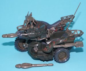 2003 GI JOE COBRA VENOM CYCLE 100% COMPLETE HASBRO