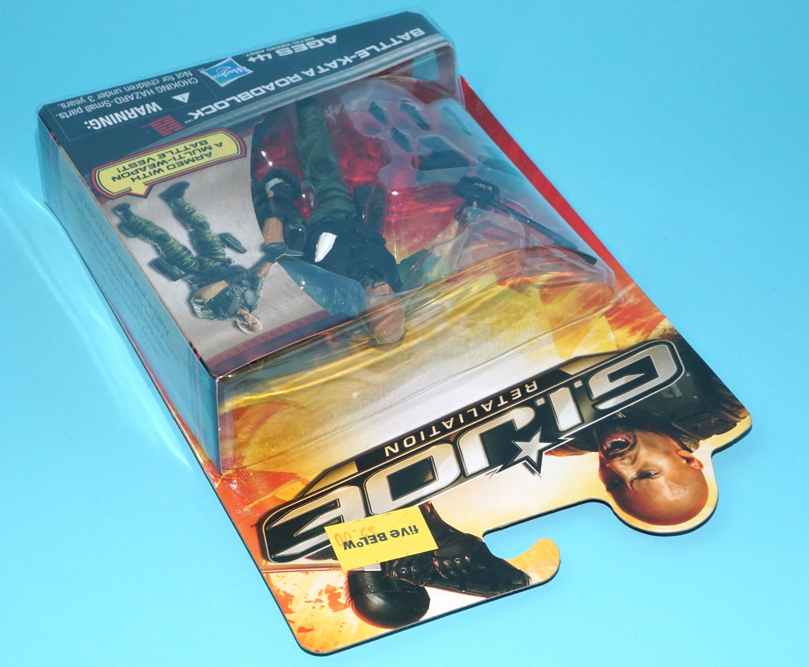 2013 GI JOE RETALIATION BATTLE-KATA ROADBLOACK v23 MOC MOSC CANADA CARD HASBRO - Image 5