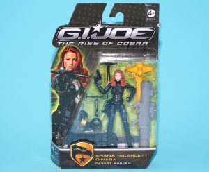 2009 GI JOE ROC SHANA SCARLETT O’HARA v11 DESERT AMBUSH MOC MOSC EURO CARD HASBRO