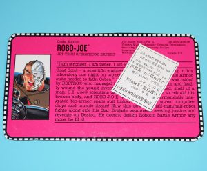 1993 GI JOE STAR BRIGADE ROBO-JOE v1 FILE CARD FILECARD US USA HASBRO