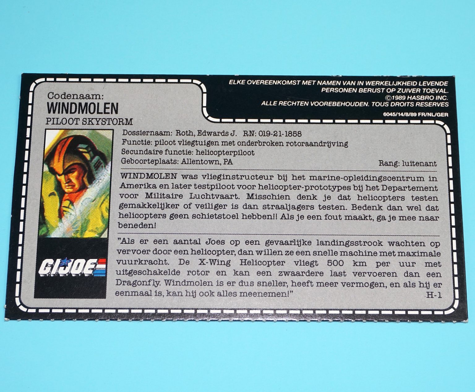 G.I.JOE 1988 – Skystorm X-Wing Chopper & Windmill (Typhon & Canadair) Hasbro Neuf