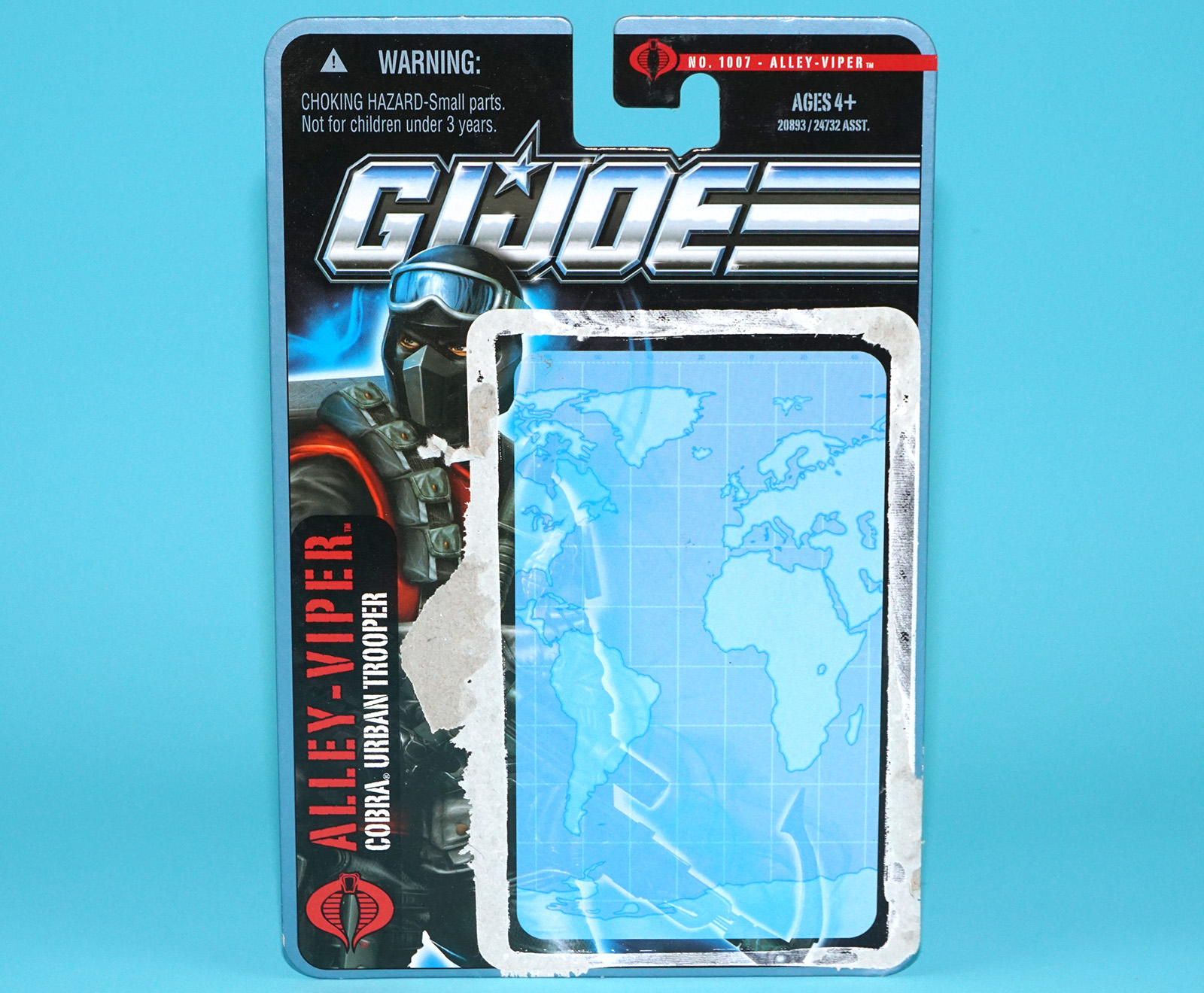 2010 GI JOE POC ALLEY VIPER v13 UNCUT FILE CARD CARDBACK HASBRO 25TH ANNIVERSARY - Image 2