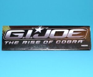 2009 GI JOE ROC CATALOG FOLDOUT MINI POSTER SNAKE EYES VS STORM SHADOW HASBRO