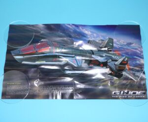 2009 GI JOE ROC CATALOG FOLDOUT MINI POSTER NIGHTBIRD HASBRO