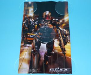 2009 GI JOE ROC CATALOG FOLDOUT MINI POSTER ACCELERATOR SUIT DUKE HASBRO