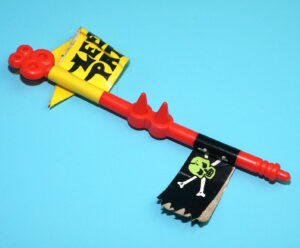 TMNT TEENAGE MUTANT NINJA TURTLES ORIGINAL SPARE PART FOOTSKI FLAGPOLE 1989 PLAYMATES