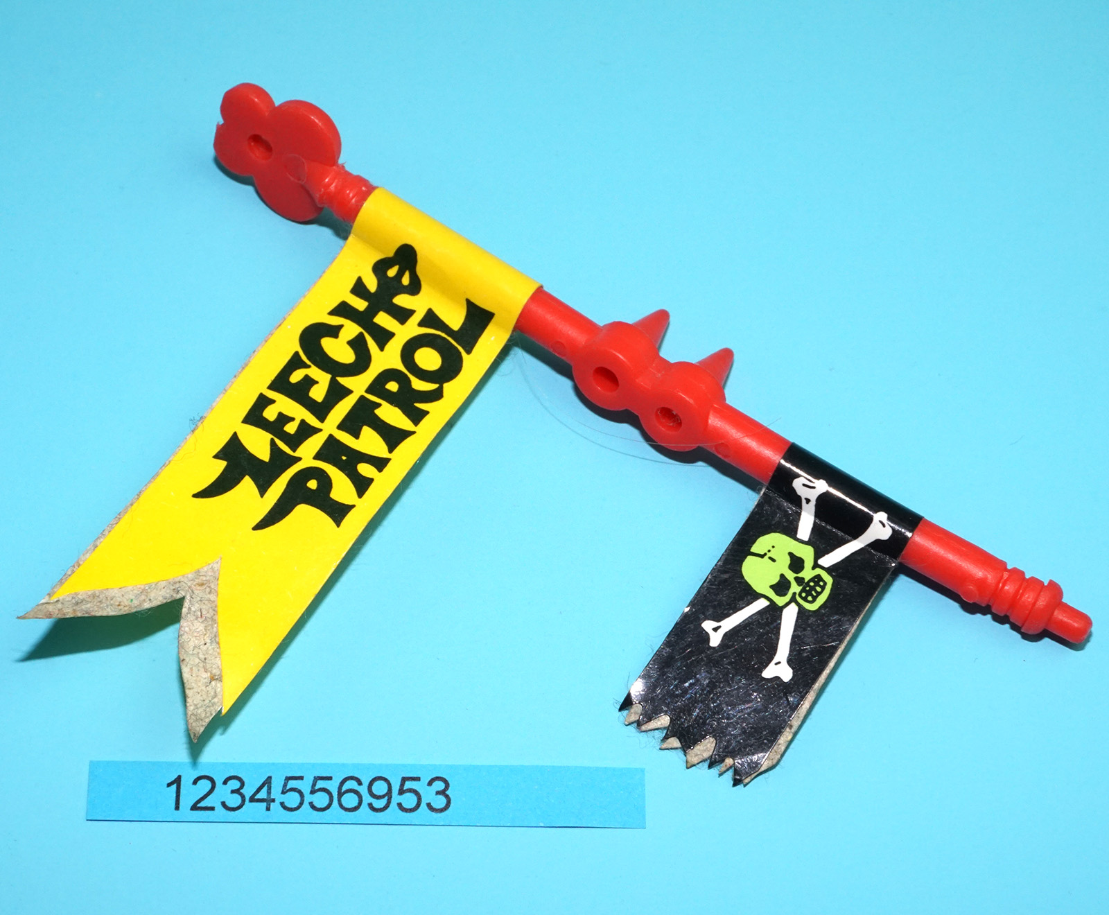 TMNT TEENAGE MUTANT NINJA TURTLES ORIGINAL SPARE PART FOOTSKI FLAGPOLE 1989 PLAYMATES