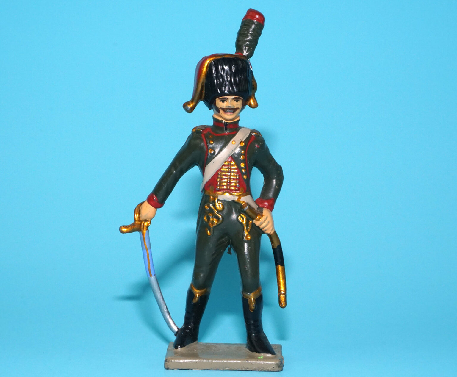 ANCIEN STARLUX FIGURINE soldat EMPIRE hussard Napoléon Bonaparte # 10