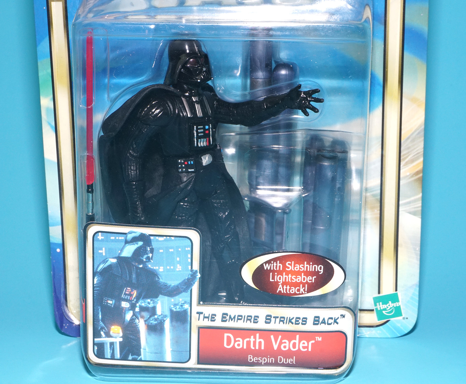 STAR WARS SAGA COLLECTION DARTH VADER BESPIN DUEL MOC MOSC 2002 HASBRO - Image 2