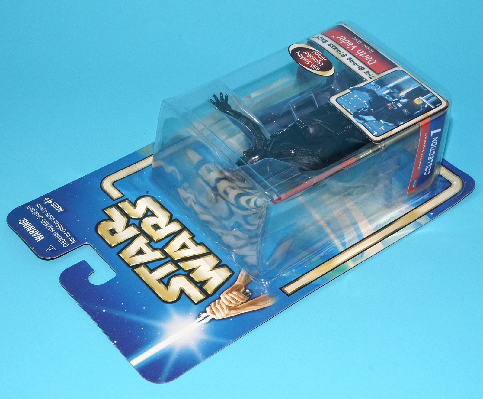 STAR WARS SAGA COLLECTION DARTH VADER BESPIN DUEL MOC MOSC 2002 HASBRO - Image 4