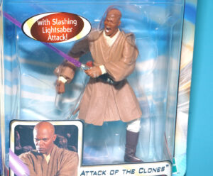 STAR WARS SAGA COLLECTION MACE WINDU GEONOSIAN RESCUE MOC MOSC 2002 HASBRO