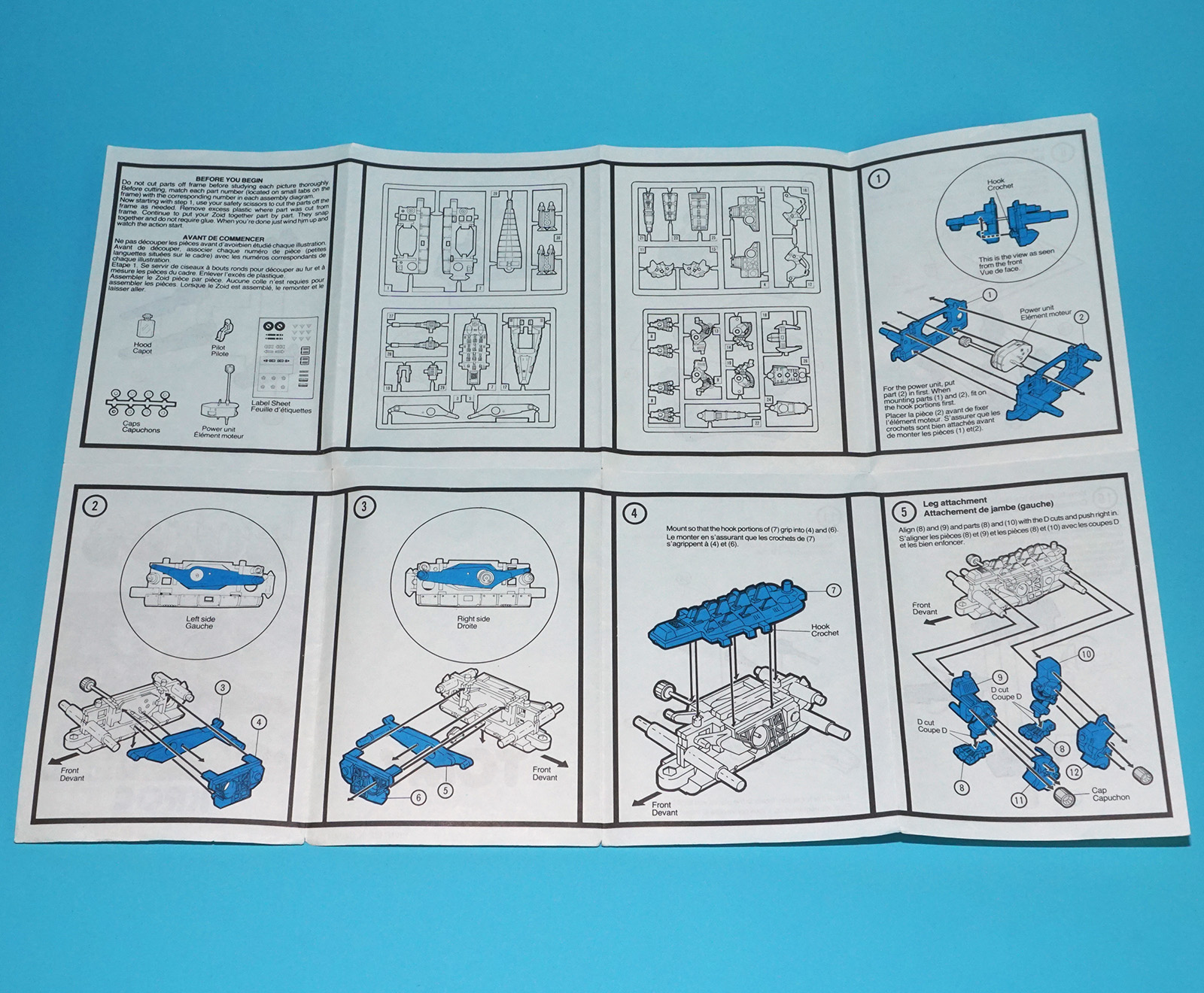 ZOIDS ORIGINAL SPARE INSTRUCTIONS 2580 KROC 1985 TOMY - Image 2