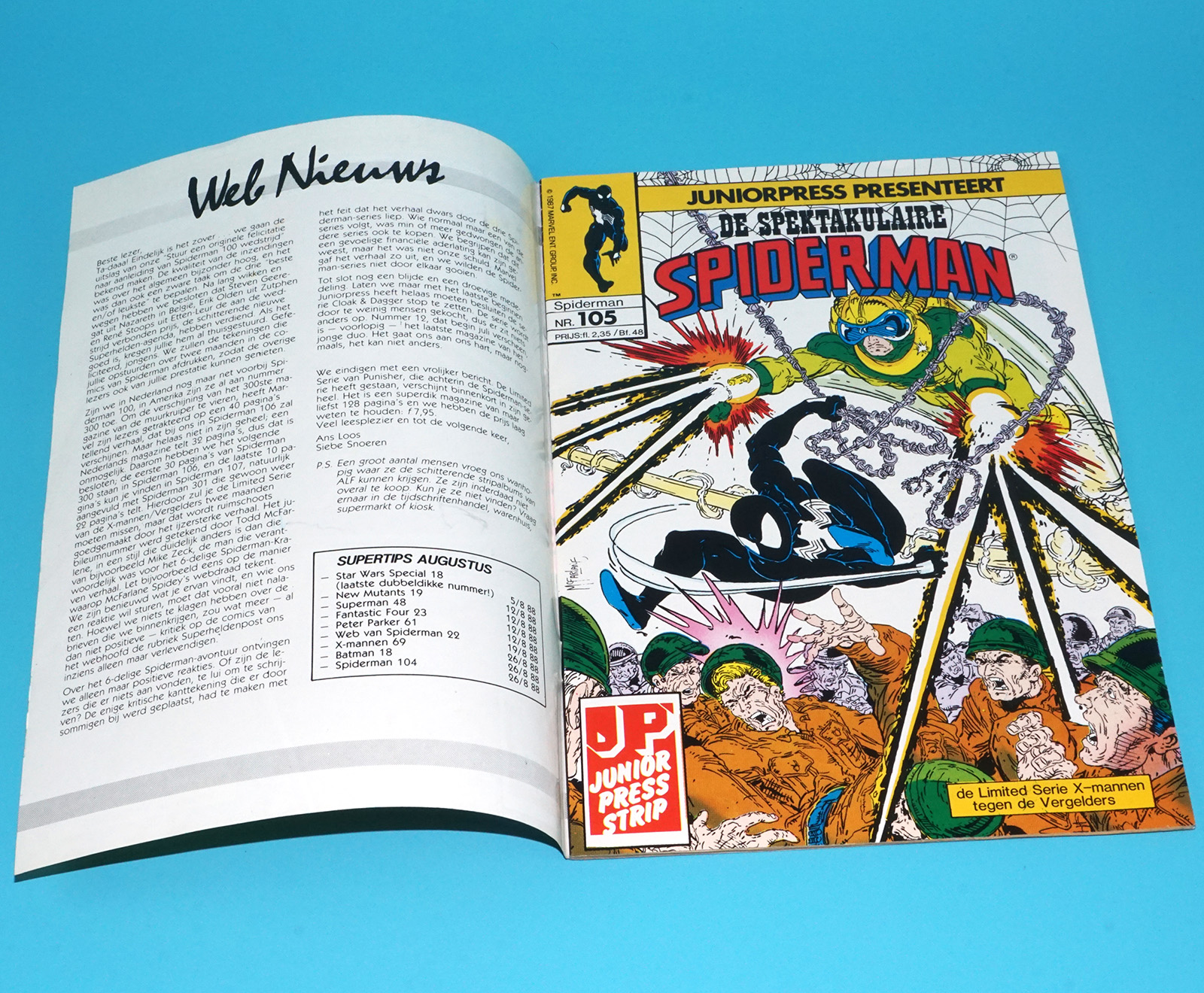 MARVEL AMAZING SPIDER-MAN #298 #299 FIRST VENOM DUTCH 1988 JUNIOR PRESS #104 #105 VG - Image 9