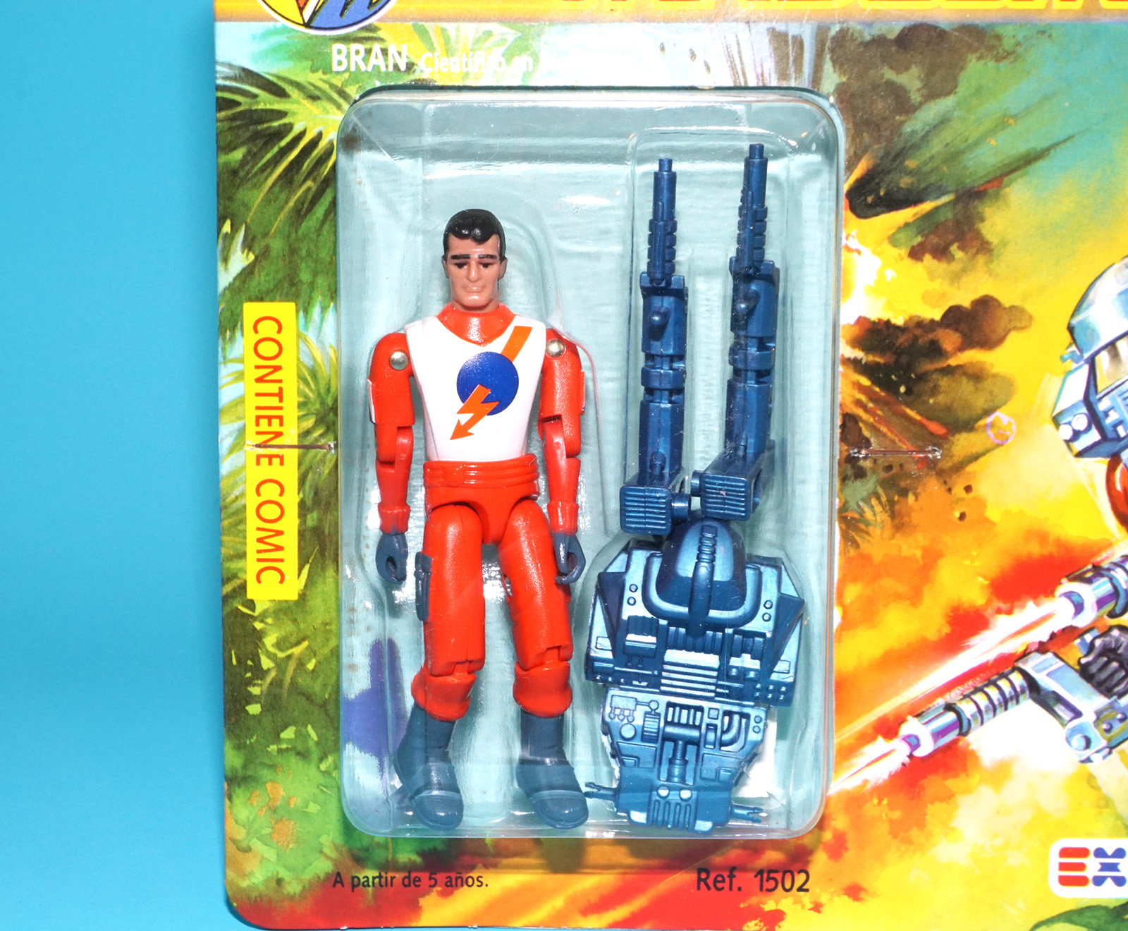 MADELMAN 2050 8 BLISTERS SERIES 1 FULL SET COMPLETE SHIPPER BOX MOC MOSC 1988 EXIN HTF - Image 14