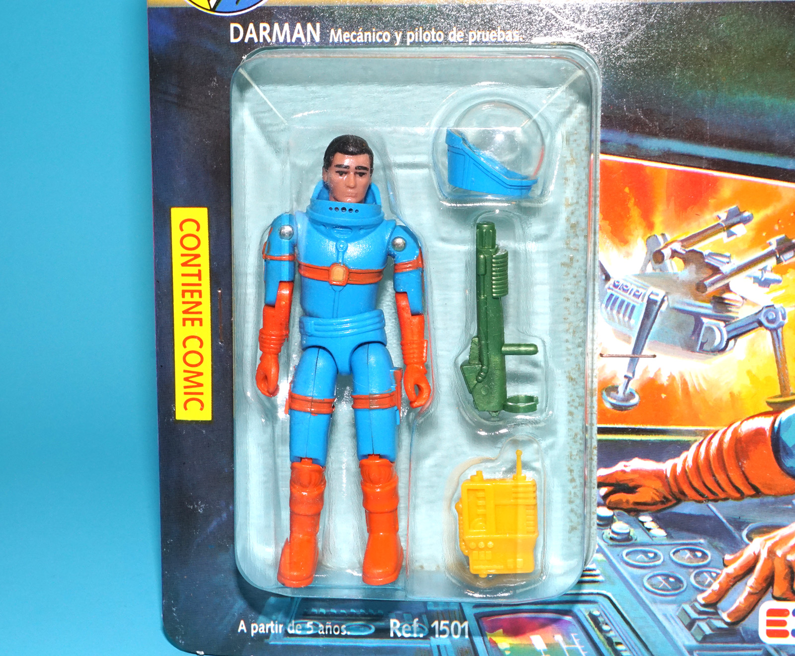 MADELMAN 2050 8 BLISTERS SERIES 1 FULL SET COMPLETE SHIPPER BOX MOC MOSC 1988 EXIN HTF - Image 16