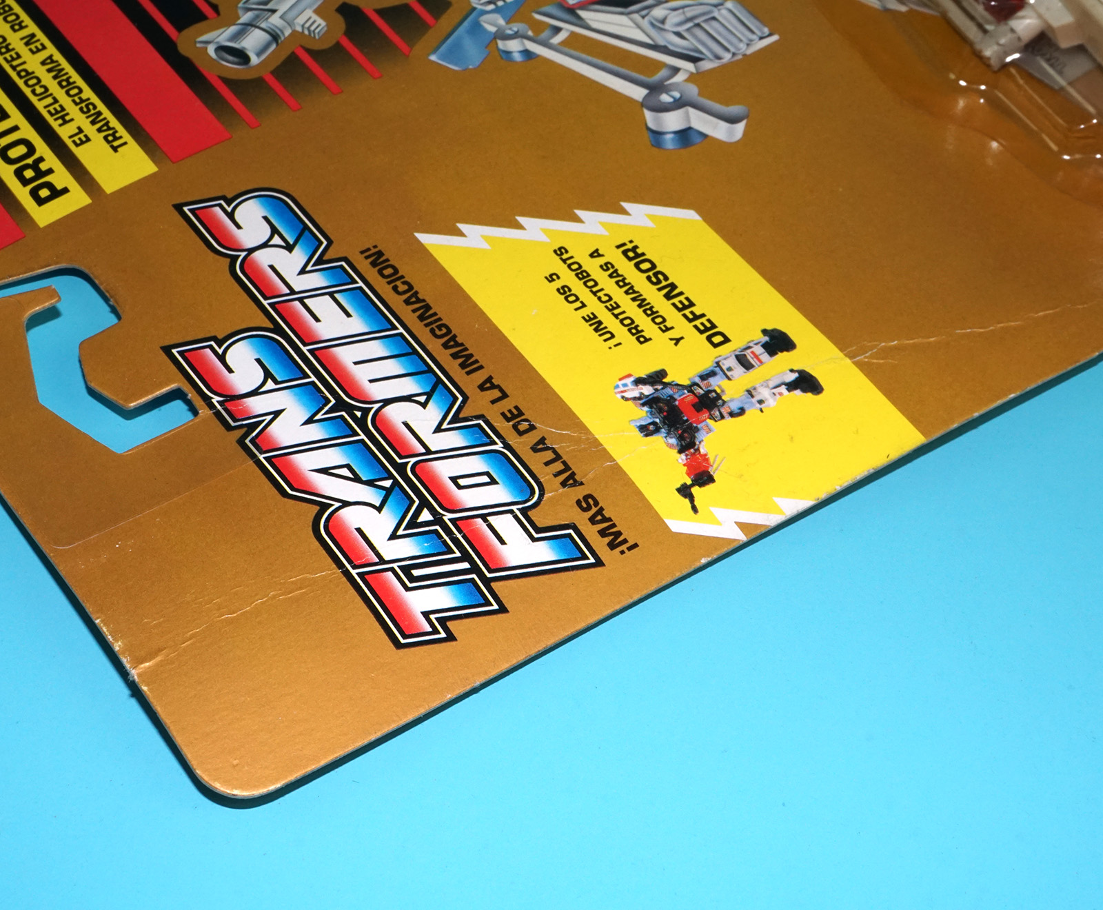 TRANSFORMERS G1 CLASSICS PROTECTOBOTS BLADES MOC MOSC EURO SPANISH CARD 1990 HASBRO INTERNATIONAL SPAIN - Image 5