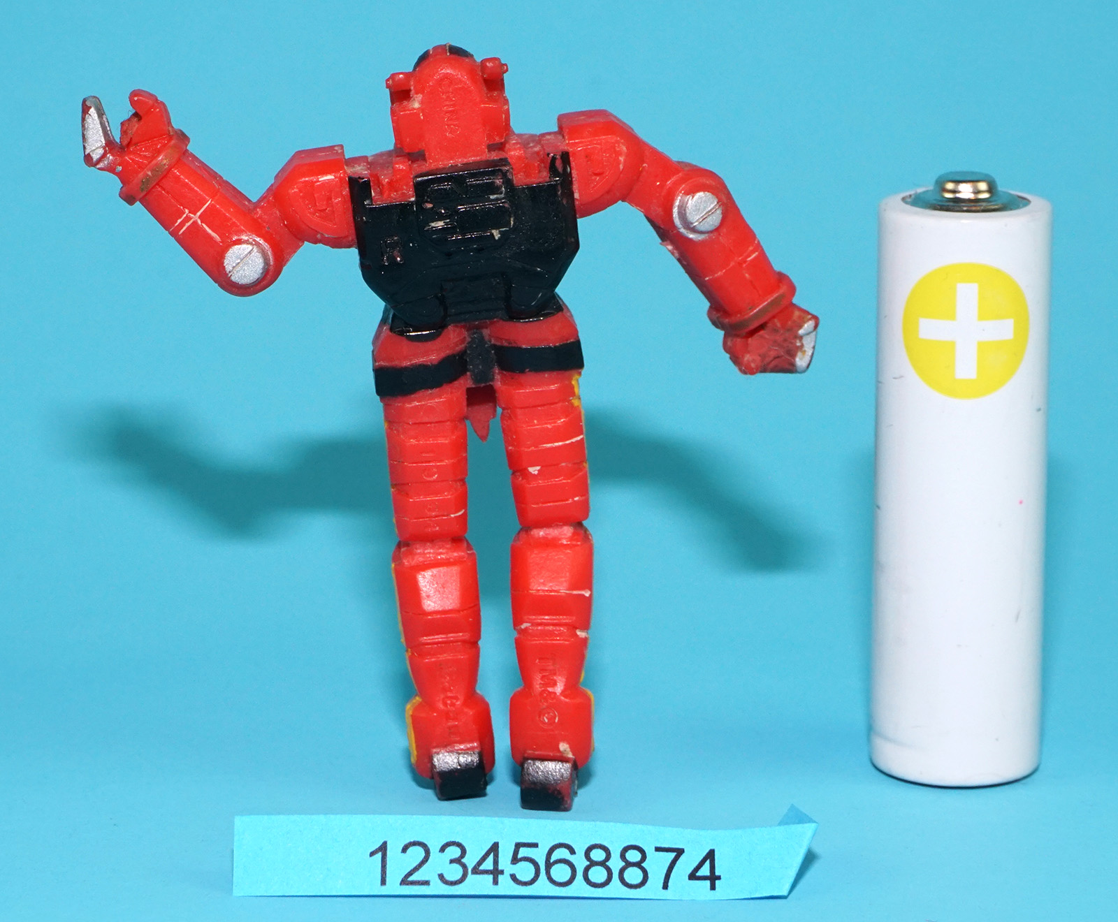 MMPR POWER RANGERS CAKE TOPPER PVC MINI FIGURE RED DRAGON ZORD 1994 SABAN - Image 2