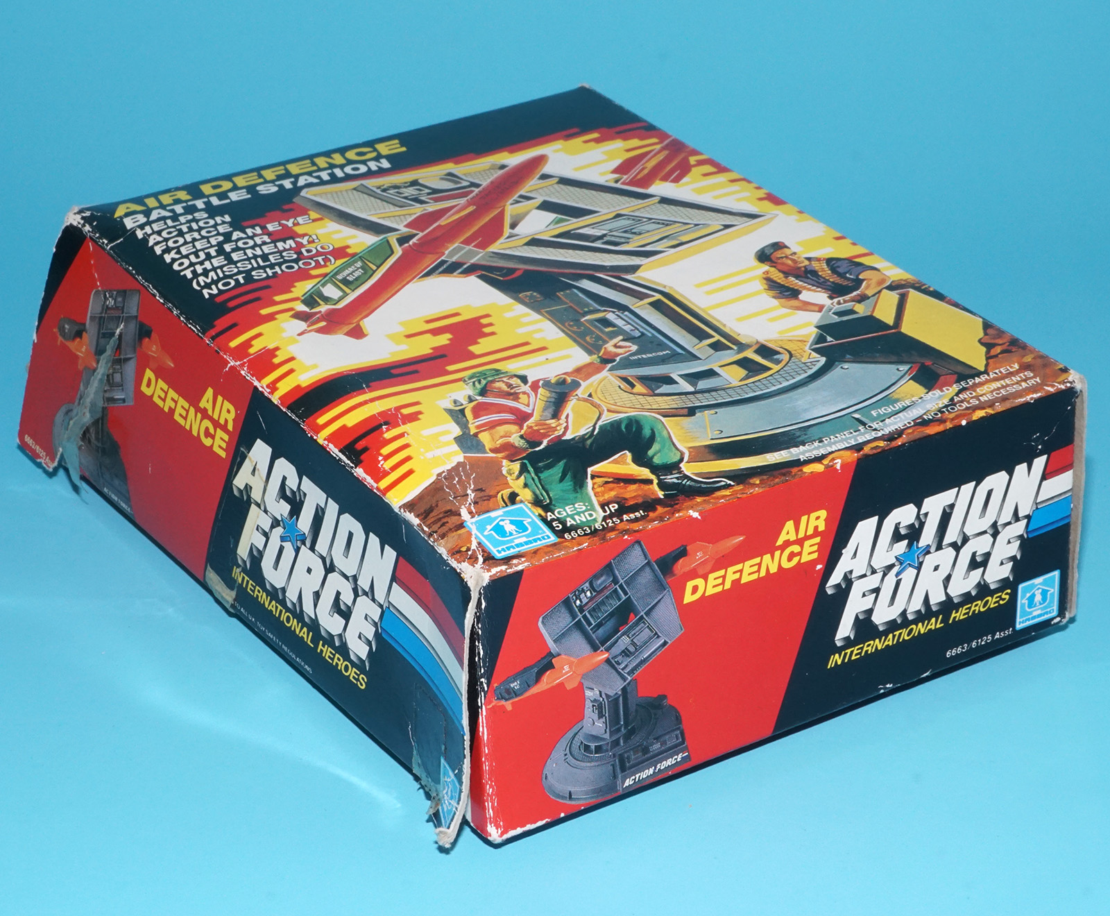 1985 GI JOE AIR DEFENSE BATTLE STATION 100% COMPLETE BOXED ACTION FORCE BOX UK HASBRO - Image 3