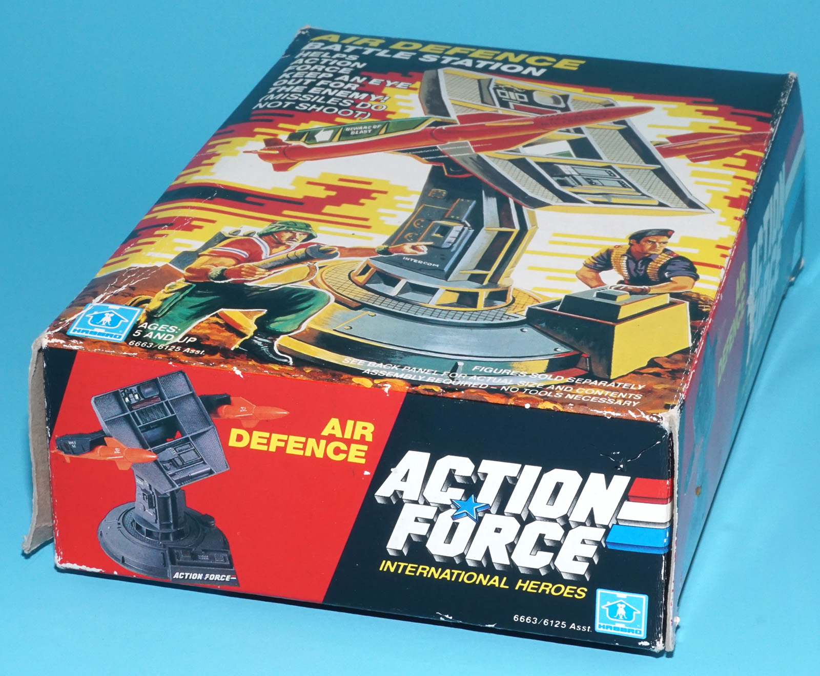 1985 GI JOE AIR DEFENSE BATTLE STATION 100% COMPLETE BOXED ACTION FORCE BOX UK HASBRO - Image 6