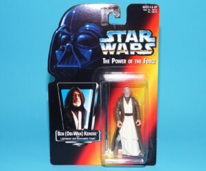 STAR WARS POTF2 BEN OBI-WAN KENOBI LONG SABER MOC MOSC US CARD 1995 KENNER