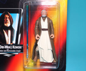 STAR WARS POTF2 BEN OBI-WAN KENOBI LONG SABER MOC MOSC US CARD 1995 KENNER
