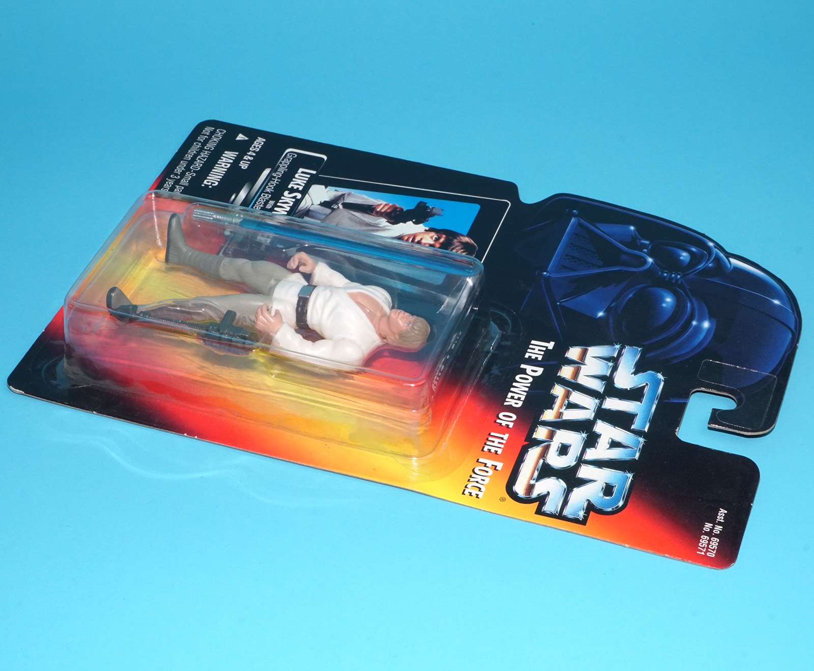 STAR WARS POTF2 LUKE SKYWALKER LONG SABER MOC MOSC US CARD 1995 KENNER - Image 5