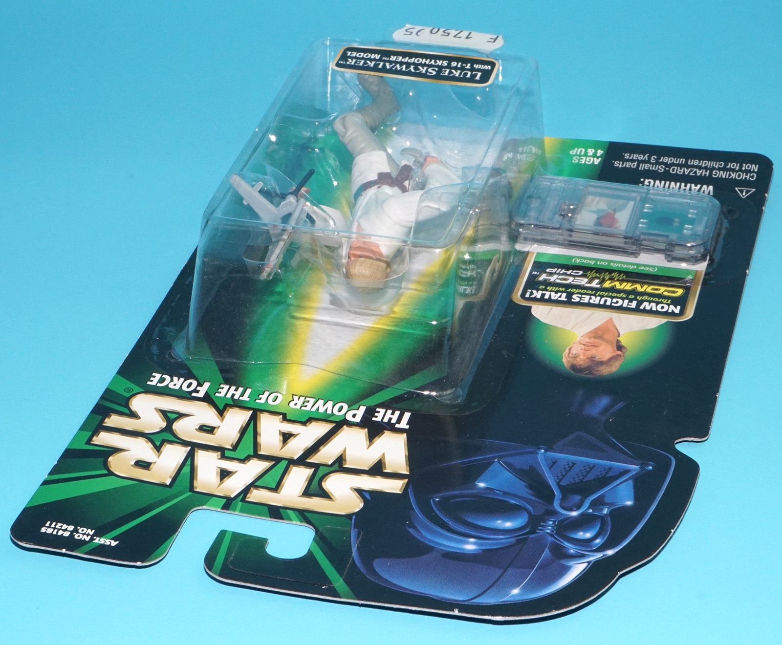 STAR WARS POTF2 LUKE SKYWALKER & T-16 SKYHOPPER MODEL MOC MOSC US COMMTECH CARD 1999 HASBRO - Image 4