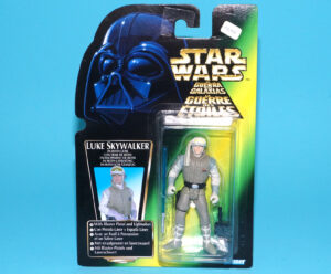 STAR WARS POTF2 LUKE SKYWALKER IN HOTH GEAR MOC MOSC EURO CARD 1996 KENNER