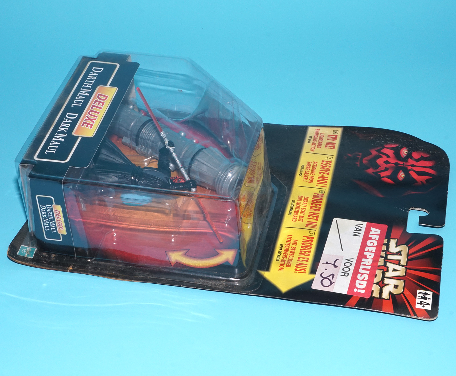 STAR WARS EPISODE 1 DELUXE DARTH MAUL MOC MOSC EURO CARD 1999 HASBRO - Image 5