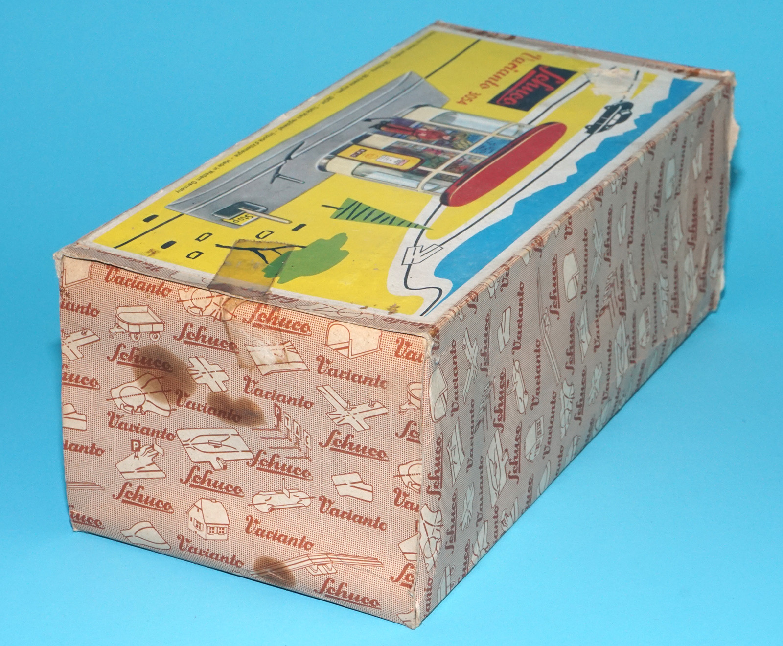 SCHUCO VARIANTO 3054 GAS STATION TANKSTELLE ORIGINAL EMPTY BOX 1950s SCHUCO GERMANY - Image 5