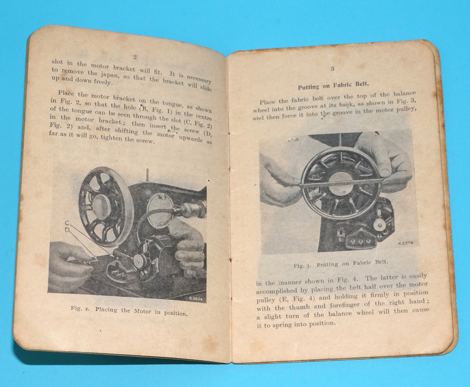 SINGER SEWING MACHINES INSTRUCTIONS B.U.K. ELECTRIC MOTORS 1928 SINGER MANUFACTURING CO - Image 3