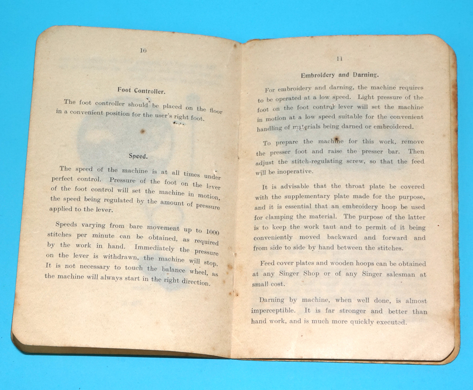 SINGER SEWING MACHINES INSTRUCTIONS B.U.K. ELECTRIC MOTORS 1928 SINGER MANUFACTURING CO - Image 7