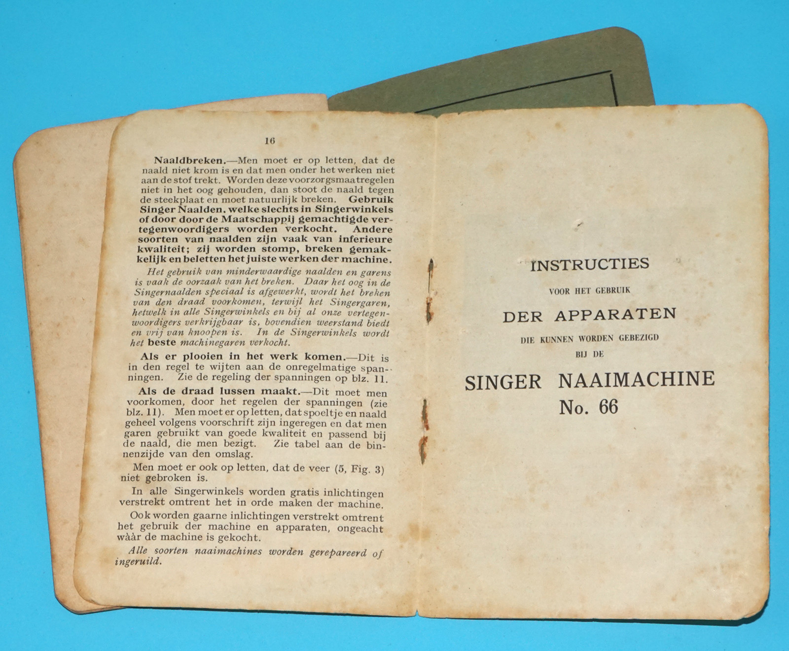 SINGER SEWING MACHINES INSTRUCTIONS B.U.K. ELECTRIC MOTORS 1928 SINGER MANUFACTURING CO - Image 13