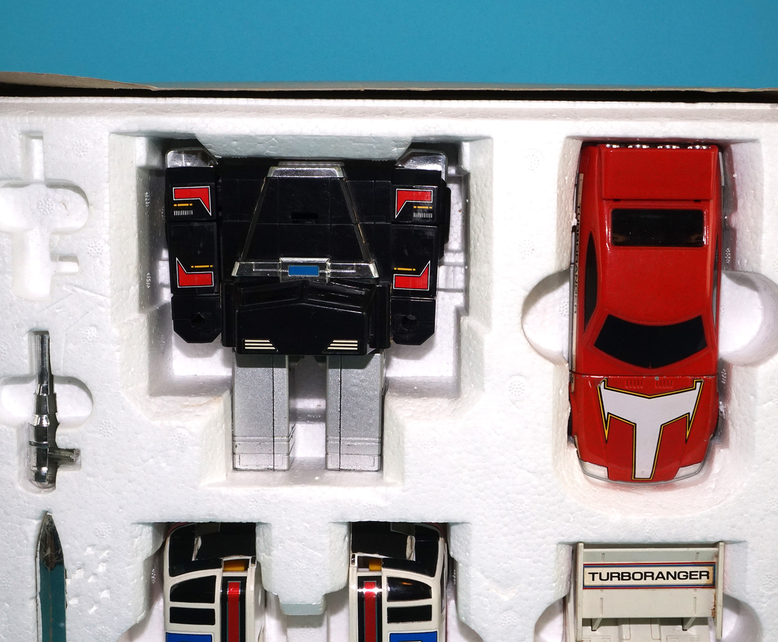 SUPER SENTAI TURBORANGER DX TURBO ROBO BOXED JAPANESE BOX 1989 BANDAI POWER RANGERS CHOGOKIN READ - Image 8