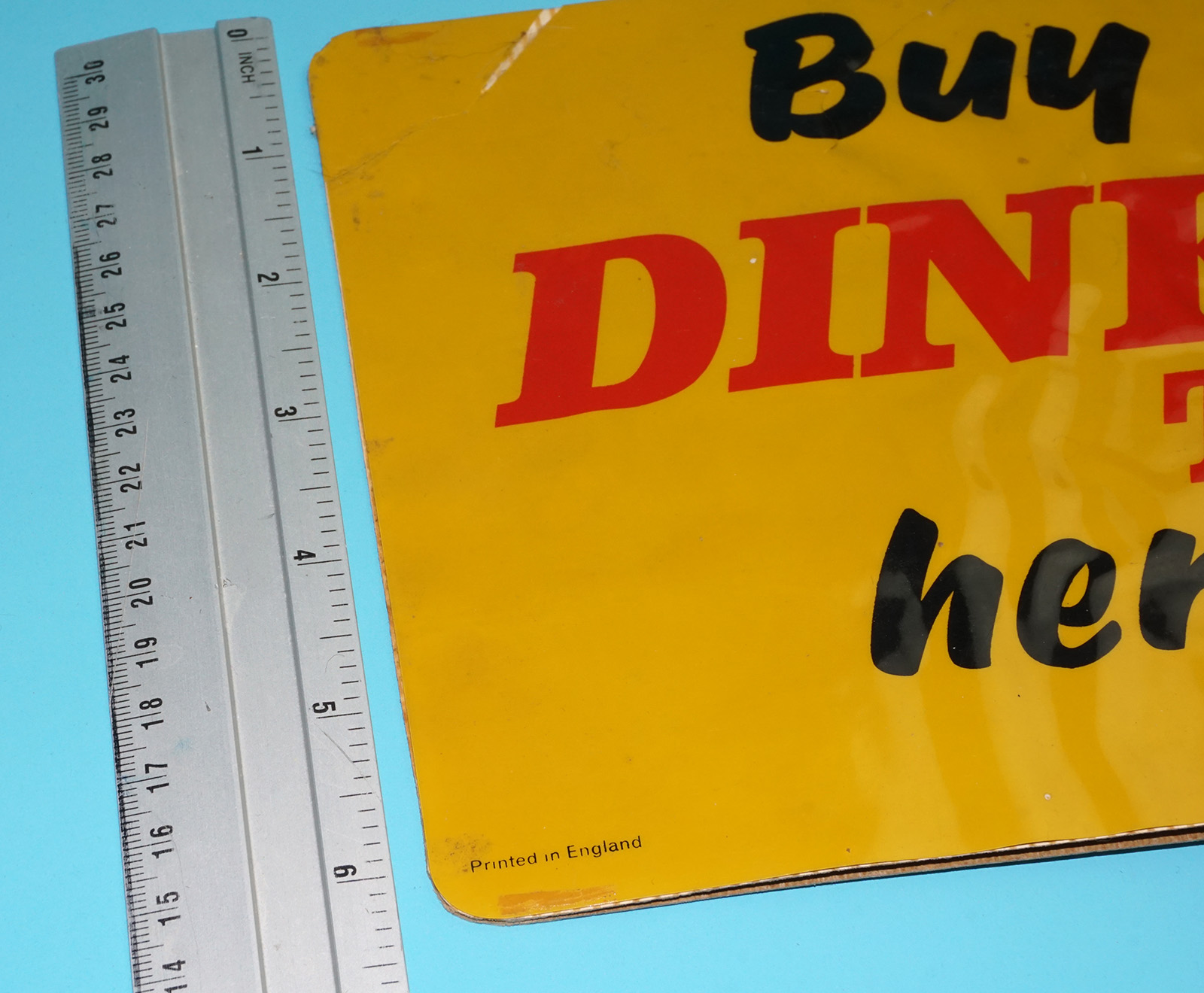 DINKY TOYS ORIGINAL SHOP DISPLAY 1685/3 BUY HERE SIGN 1950s HORNBY MECCANO ENGLAND - Image 7