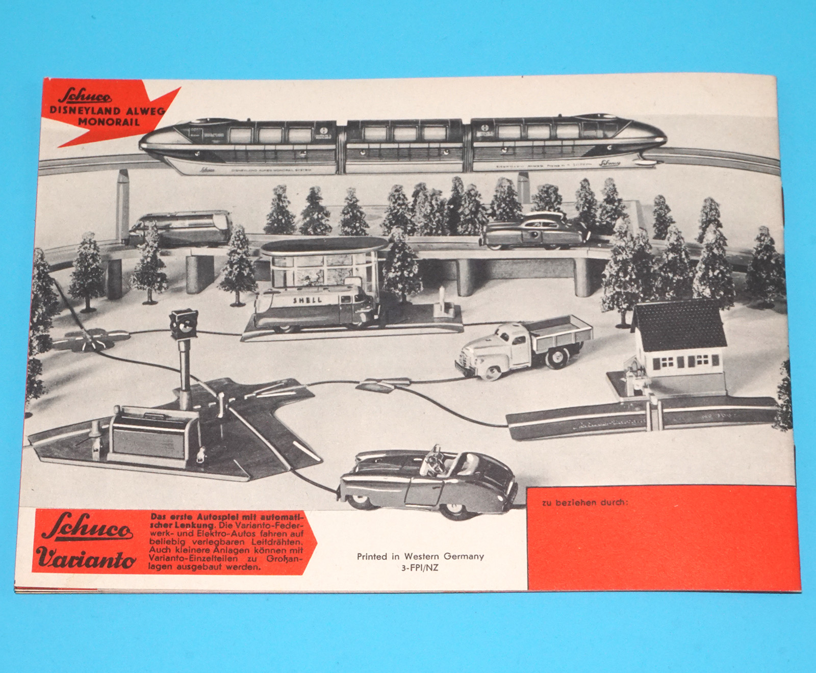 SCHUCO VARIANTO TOY CATALOG 1960s CATALOGUE KATALOG FOLDOUT GERMAN DUTCH - Image 7