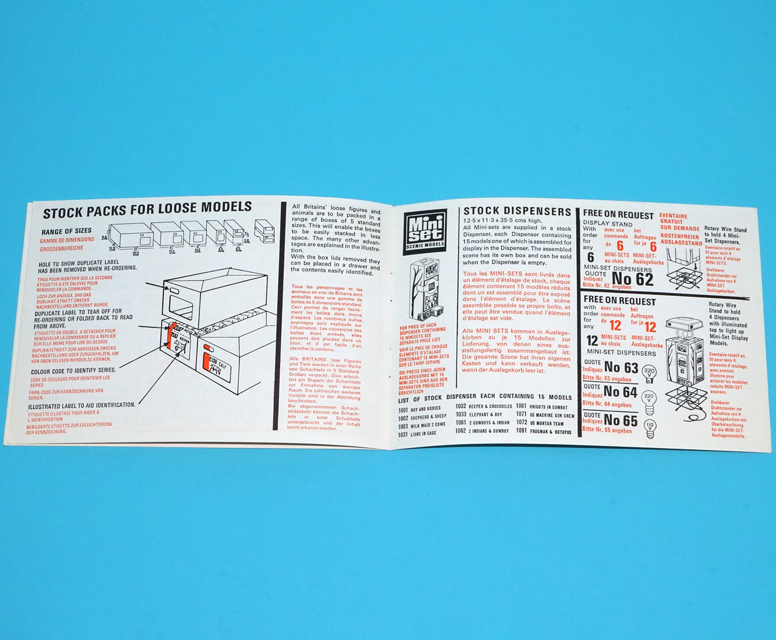 BRITAINS TOY CATALOG 1968 CATALOGUE KATALOG EXPORT - Image 4