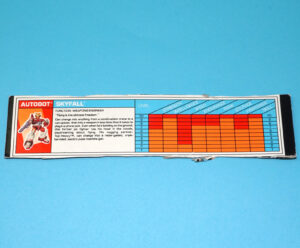 TRANSFORMERS G1 ACTION MASTERS SKYFALL TECH SPECS NL FR BENELUX EURO 1990 HASBRO