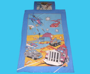 M.A.S.K SINGLE BED DUVET COVER SHEETS PILLOW CASE 1986 KENNER PARK TOYS
