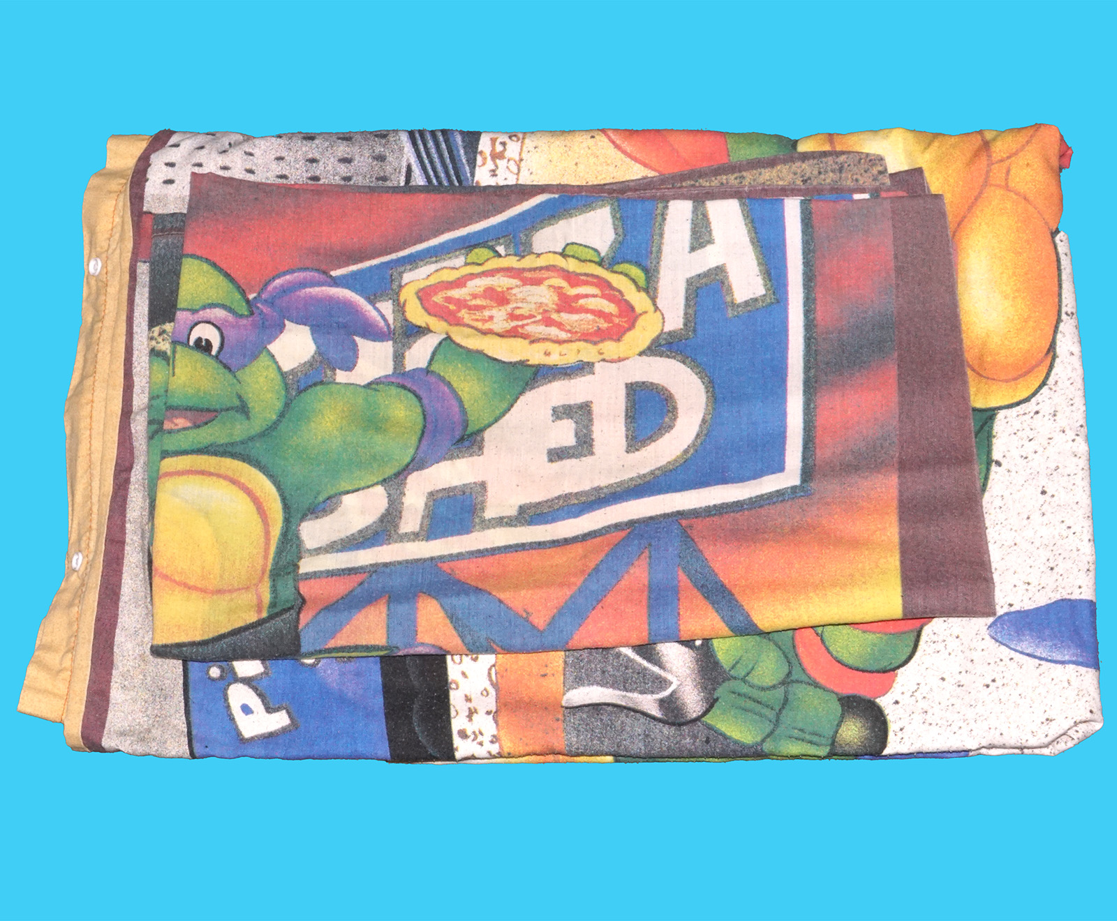 TMNT TEENAGE MUTANT NINJA TURTLES SINGLE BED DUVET COVER SHEETS PILLOW CASE 1990 MIRAGE STUDIOS - Image 2