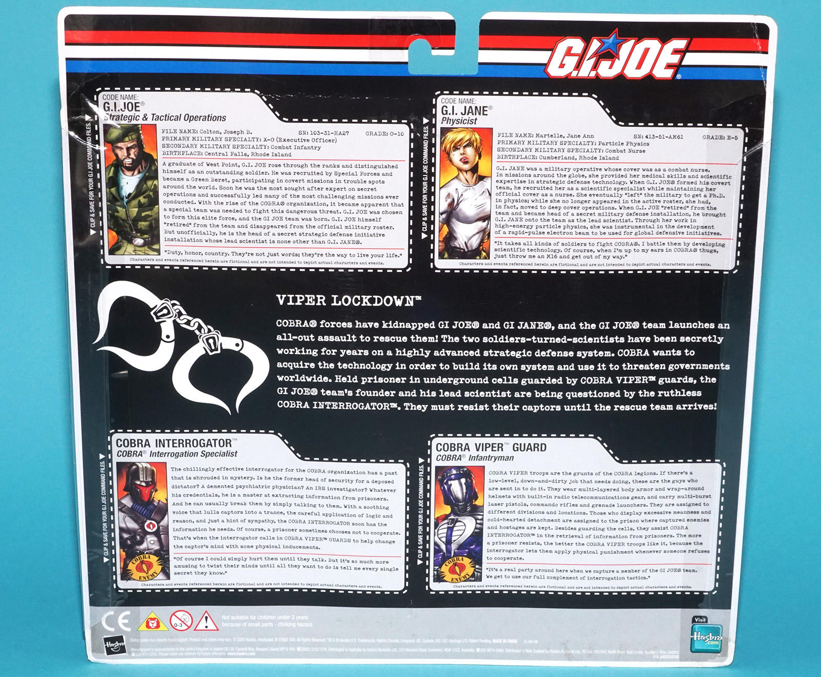 2006 GI JOE VIPER LOCKDOWN MOC MOSC GI JANE COBRA INTERROGATOR VIPER 6-PACK HASBRO DTC - Image 13