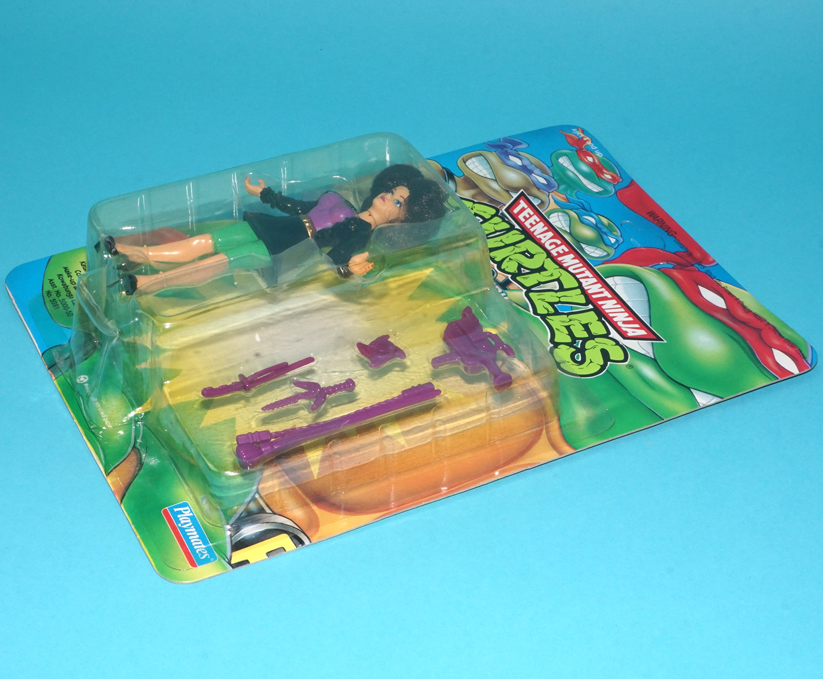 TMNT TEENAGE MUTANT NINJA TURTLES APPRIL THE RAVISHING REPORTER MOC MOSC SEALED CARD 1992 PLAYMATES - Image 6