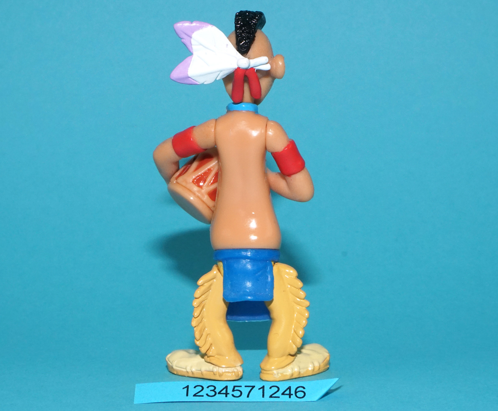 DISNEY HEROES PETER PAN ACTION FIGURE NATIVE AMERICAN DRUMMER 100% COMPLETE 2003 FAMOSA - Image 3